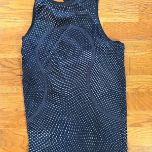 lululemon athletica Black and Gray swiftlyTank Top 4 EUC